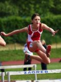 Jelena Turk u utrci na 100 m prepone